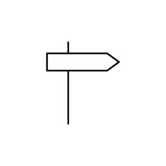 Poster - road sign icon. Element of simple icon. Thin line icon for website design and development, app development. Premium icon