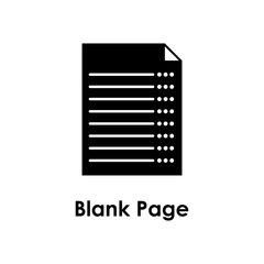 Poster - blank, paper, page icon. Element of business icon with description. Glyph icon for website design and development, app development. Premium icon