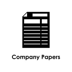Poster - blank, paper, page icon. Element of business icon with description. Glyph icon for website design and development, app development. Premium icon