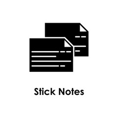 Poster - notes, paper icon. Element of business icon with description. Glyph icon for website design and development, app development. Premium icon