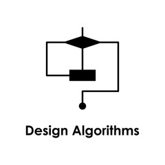 Poster - line, rectangle, algorithms icon. Element of business icon with description. Glyph icon for website design and development, app development. Premium icon