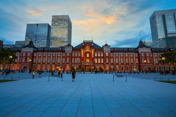 Canvas Print - Tokyo Station in Tokyo, Japan