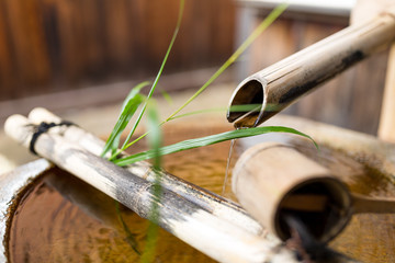 Poster - Bamboo ladle fountain