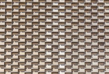 Geometric Building siding:  Random building facade with unique pattern or siding in downtown Montgomery, Alabama.