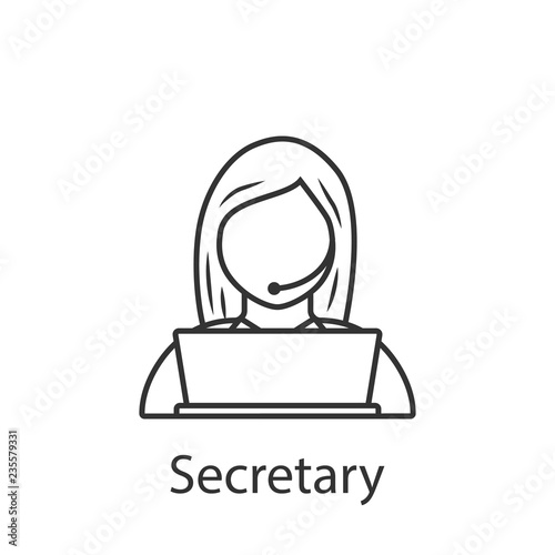 Secretary Icon Element Of Profession Avatar Icon For Mobile Concept And Web Apps Detailed Secretary Icon Can Be Used For Web And Mobile Buy This Stock Vector And Explore Similar Vectors