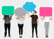 © Rawpixel.com - People holding colorful speech bubbles