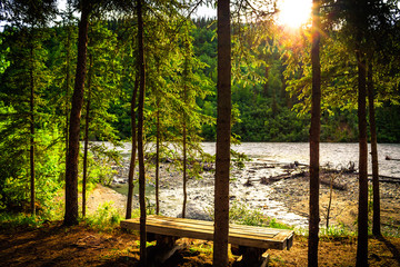 Nenana River at Denali National Park Alaska