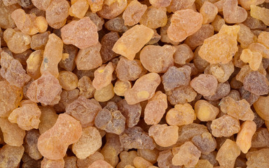 Closeup on Frankincense Olibanum Aroma Resin.