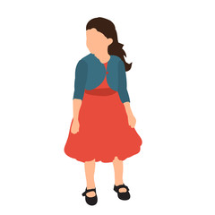 Wall Mural - girl silhouette, in colored clothes