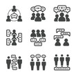 dialogue people,talking people icon,vector and illustration