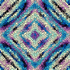 Aufkleber - Seamless grunge abstract square pattern. Paint grunge cracks.