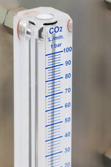 Canvas Print - Carbon monoxide level meter in an industrial environment