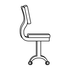 Sticker - office chair isolated icon