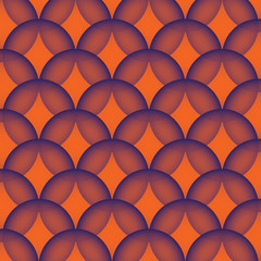Poster - Bright circle and rings pattern of wallpaper