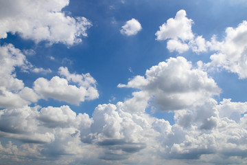 Blue sky background with clouds