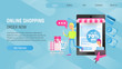 © elfivetrov - Online Shopping Landing Page Blue Gradient