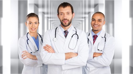 Canvas Print - Confident Medical team at hospital