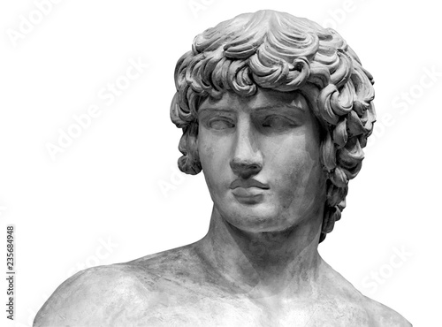 Fotografía Head and shoulders detail of the ancient sculpture
