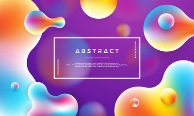 Poster - Trendy Liquid color background. Modern purple background. Modern Futuristic liquid design posters