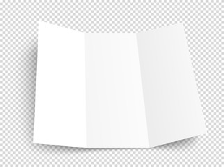 Poster - Blank booklet vector mockup. Vector object isolated on transparent background