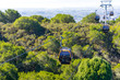 panoramic cable car view of the Oakland and San Francisco