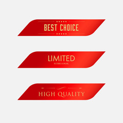 Wall Mural - new label and special price tag red color. modern banner and badges design.