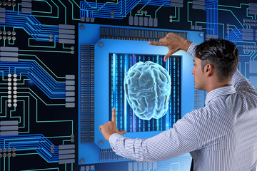 Cognitive computing concept as modern technology