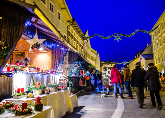 Wall Mural - christmas market in wolfratshausen - germany