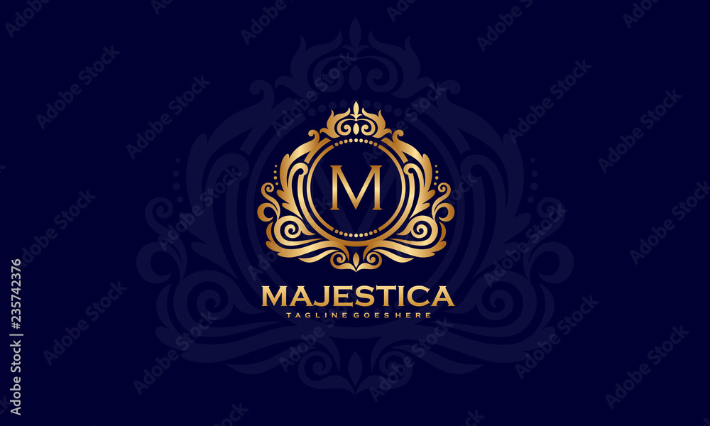 Monogram Royal Logo - Luxury Letter Vector Template Stock Vector ...