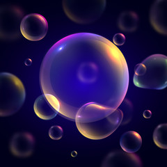 Wall Mural - Soap Bubbles Background