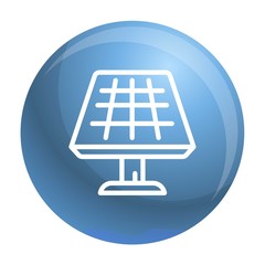 Poster - Solar panel icon. Outline solar panel vector icon for web design isolated on white background