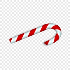 Poster - Xmas candy stick icon. Realistic illustration of xmas candy stick vector icon for web design  