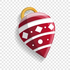 Poster - Xmas tree cone toy icon. Cartoon of xmas tree cone toy vector icon for web design  