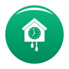 Poster - Clock creative icon. Simple illustration of clock creative vector icon for any design green