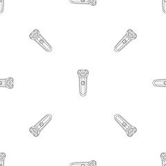 Sticker - Electric shaver pattern seamless vector repeat geometric for any web design