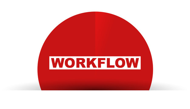 red vector banner workflow