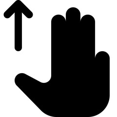 Sticker - Scroll up with three fingers