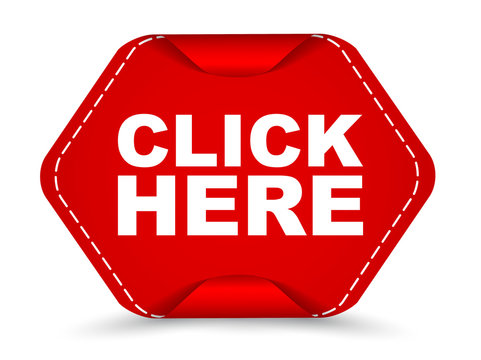 red vector banner click here
