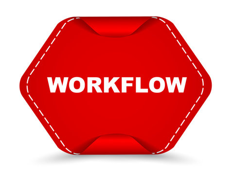 red vector banner workflow
