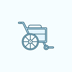 Wall Mural - Wheelchair field outline icon. Element of medicine physiotherapy of legs icon. Thin line icon for website design and development, app development. Premium icon