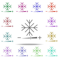Poster - auto temperature icon. Elements of auto workshop in multi color style icons. Simple icon for websites, web design, mobile app, info graphics