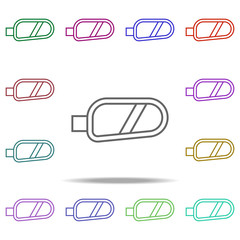 Poster - door mirror icon. Elements of auto workshop in multi color style icons. Simple icon for websites, web design, mobile app, info graphics
