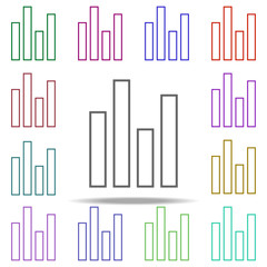 Poster - statistics icon. Elements of finance in multi color style icons. Simple icon for websites, web design, mobile app, info graphics