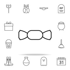 Poster - candy icon. halloween icons universal set for web and mobile