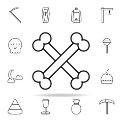Poster - carefully icon. halloween icons universal set for web and mobile