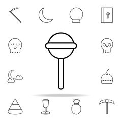 Poster - lollipop icon. halloween icons universal set for web and mobile
