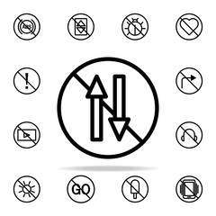 Poster - ban on mobile internet icon. Ban icons universal set for web and mobile