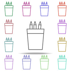 Poster - clerical cup icon. Elements of education in multi color style icons. Simple icon for websites, web design, mobile app, info graphics