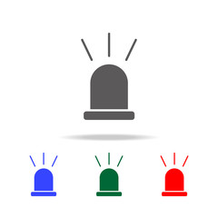 Poster - fire flasher icon. Elements of fireman in multi colored icons. Premium quality graphic design icon. Simple icon for websites, web design, mobile app, info graphics