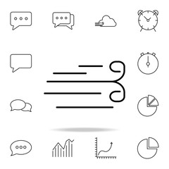 Poster - wind icon. detailed set of simple icons. premium graphic design. one of the collection icons for web